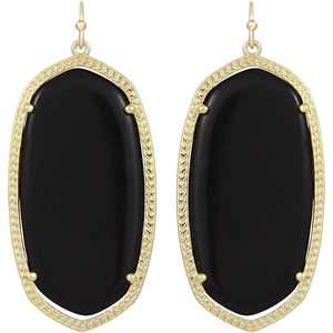 Kendra Scott Danielle Statement Earrings for Women, Fashion Jewelry(Black)