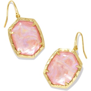 Kendra Scott Daphne Drop Earrings, Fashion Jewelry for Women(LIGHT PINK IRIDESCENT ABALONE)