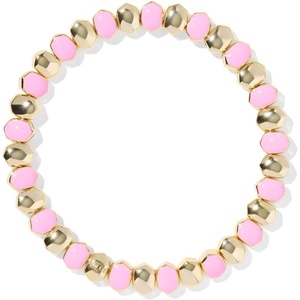Kendra Scott Daphne Enamel Stretch Bracelet, Fashion Jewelry for Women(LIGHT PINK ENAMEL)