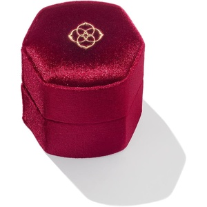 Kendra Scott Davis Small Case with Ring Insert, Burgundy Velvet