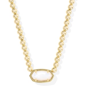 Kendra Scott Elisa Beaded Necklace, Fashion Jewelry for Women(IVORY MOTHER OF PEARL)