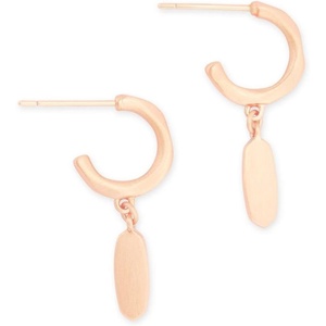 Kendra Scott Fern Huggie Earrings for Women, Fashion Jewelry(ROSE GOLD-PLATED)