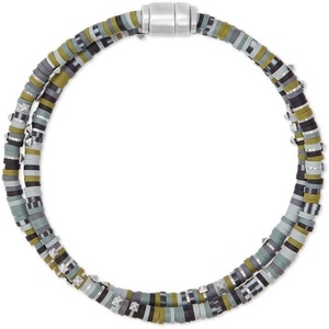 Kendra Scott Hicks Wrap Bracelet in Sterling Silver, Fine Jewelry for Men(GREEN MIX)