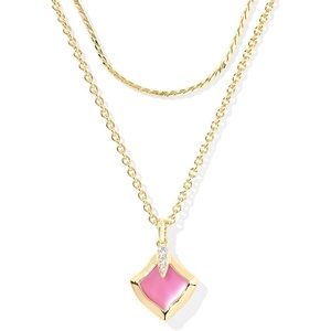 Kendra Scott Joelle Multi Strand Necklace, Fashion Jewelry for Women(AZALEA ILLUSION)