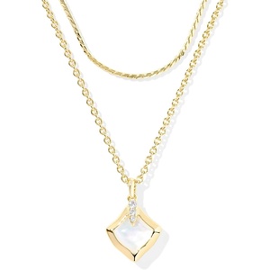Kendra Scott Joelle Multi Strand Necklace, Fashion Jewelry for Women(IVORY MOTHER OF PEARL)