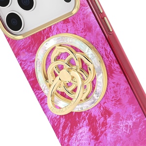 Kendra Scott Magnetic Phone Ring Grip with Stand – Removable and Collapsible – Mother of Pearl Medallion(Mother of Pearl Medallion)