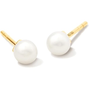 Kendra Scott Michelle Pearl Stud Earring 14k Yellow Gold, Pearl