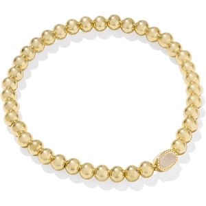 Kendra Scott Mini Elaina Stretch Bracelet(GOLD-IRIDESCENT DRUSY)