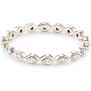 Kendra Scott Nicolette 14k Gold Band Ring, Fine Jewelry for Women(14K WHITE GOLD)