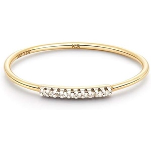 Kendra Scott White Diamond Mila Ring in 14k Gold, Fine Jewelry For Women(14K YELLOW GOLD – CRYSTAL CLEAR DIAMOND)
