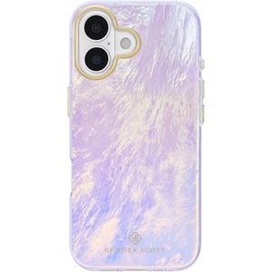 Kendra Scott iPhone 17e/16e/15/14/13 Case – Compatible with MagSafe – Designer Phone Case – Raspberry Pearl(Blue Pearl)